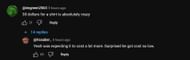 YouTube user @imgreen2563's comment (Image via YouTube)